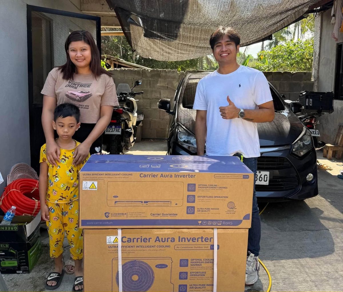Carrier Aura Inverter delivered to a family